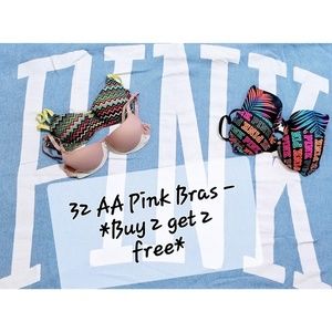 32 AA Pink brand underwire bra(s)